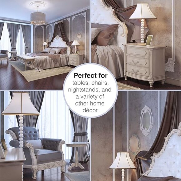 72PACK FURNITURE SLIDERS FOR HARDWOOD FLOORS, FURNITURE FLOOR PROTECTORS, SQUARE - Picture 10 of 15